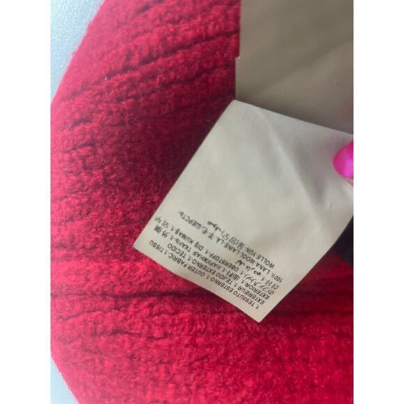 VERSACE KNITTED BEANIE HAT WOOL RED LOGO PATCHED MADE IN ITALY AUTHENTIC‎ ICONIC main image 16